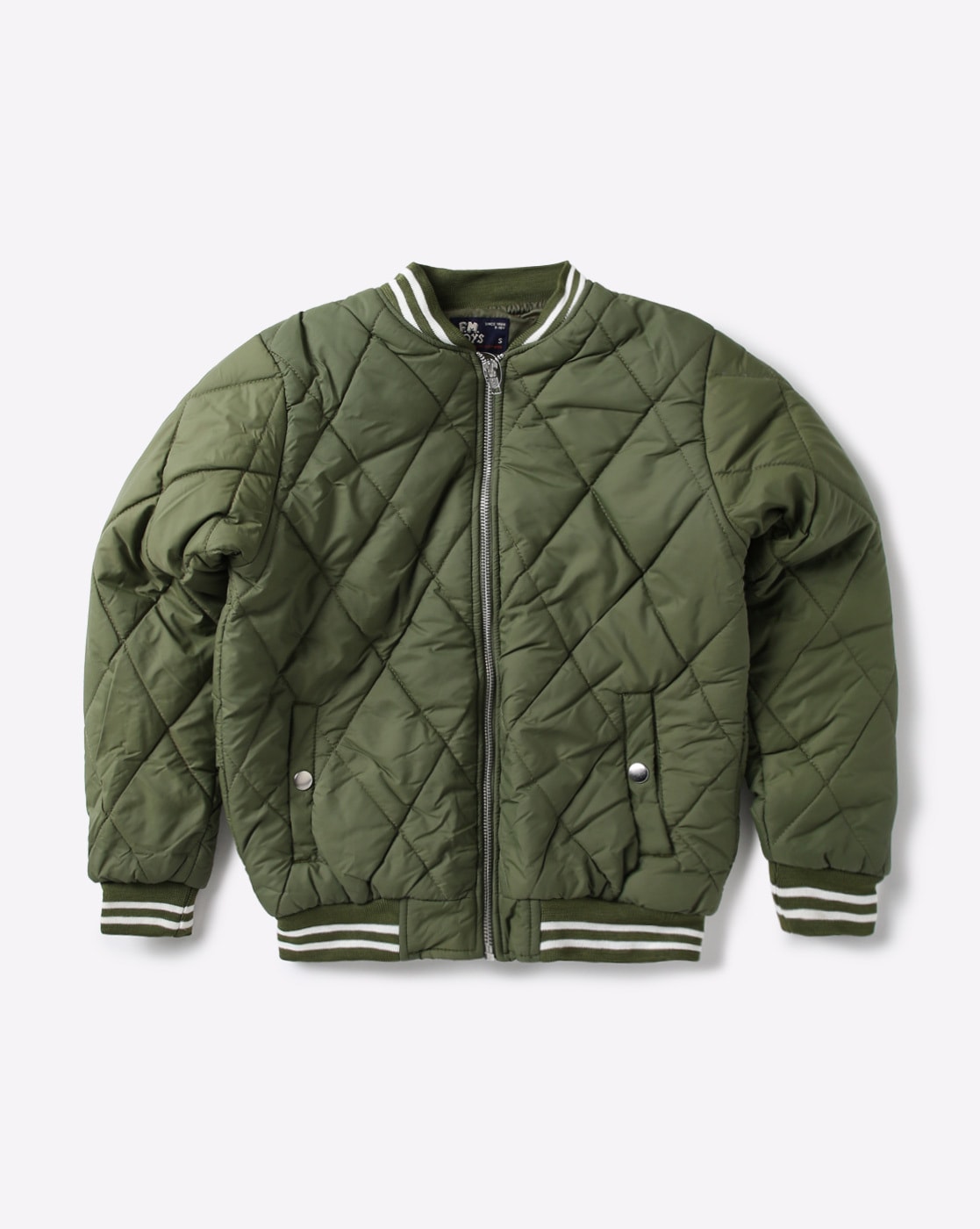 olive green zip up jacket