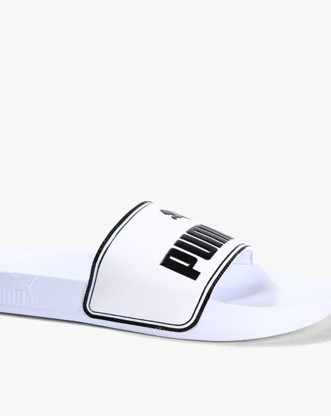 Puma store sliders white