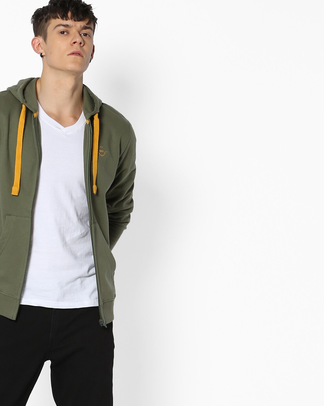 Buy Olive Green Sweatshirt & Hoodies for Men by WRANGLER Online Buy Olive Green Sweatshirt & Hoodies for Men by WRANGLER Online