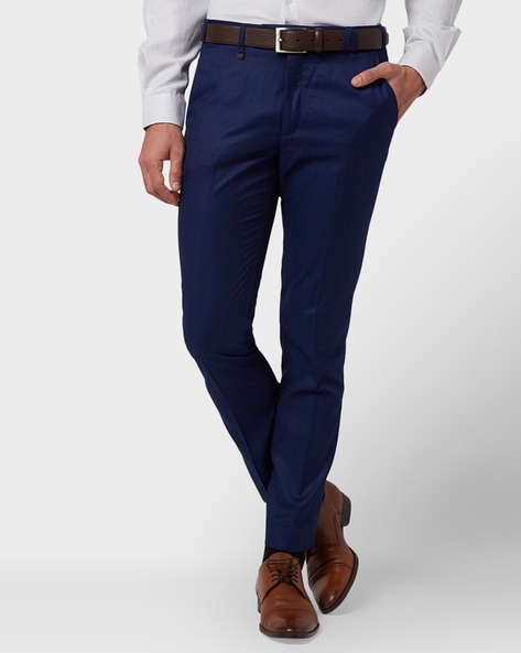 Buy Blue Trousers & Pants for Men by INDEPENDENCE Online | Ajio.com