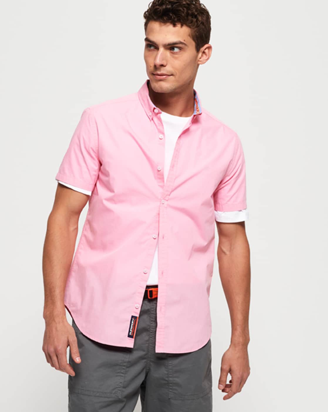 superdry pink shirt