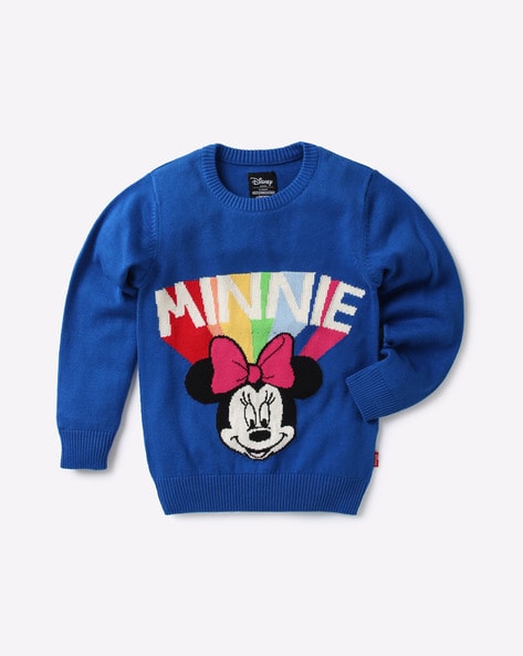 Minnie Mouse Knit Round Neck Sweater