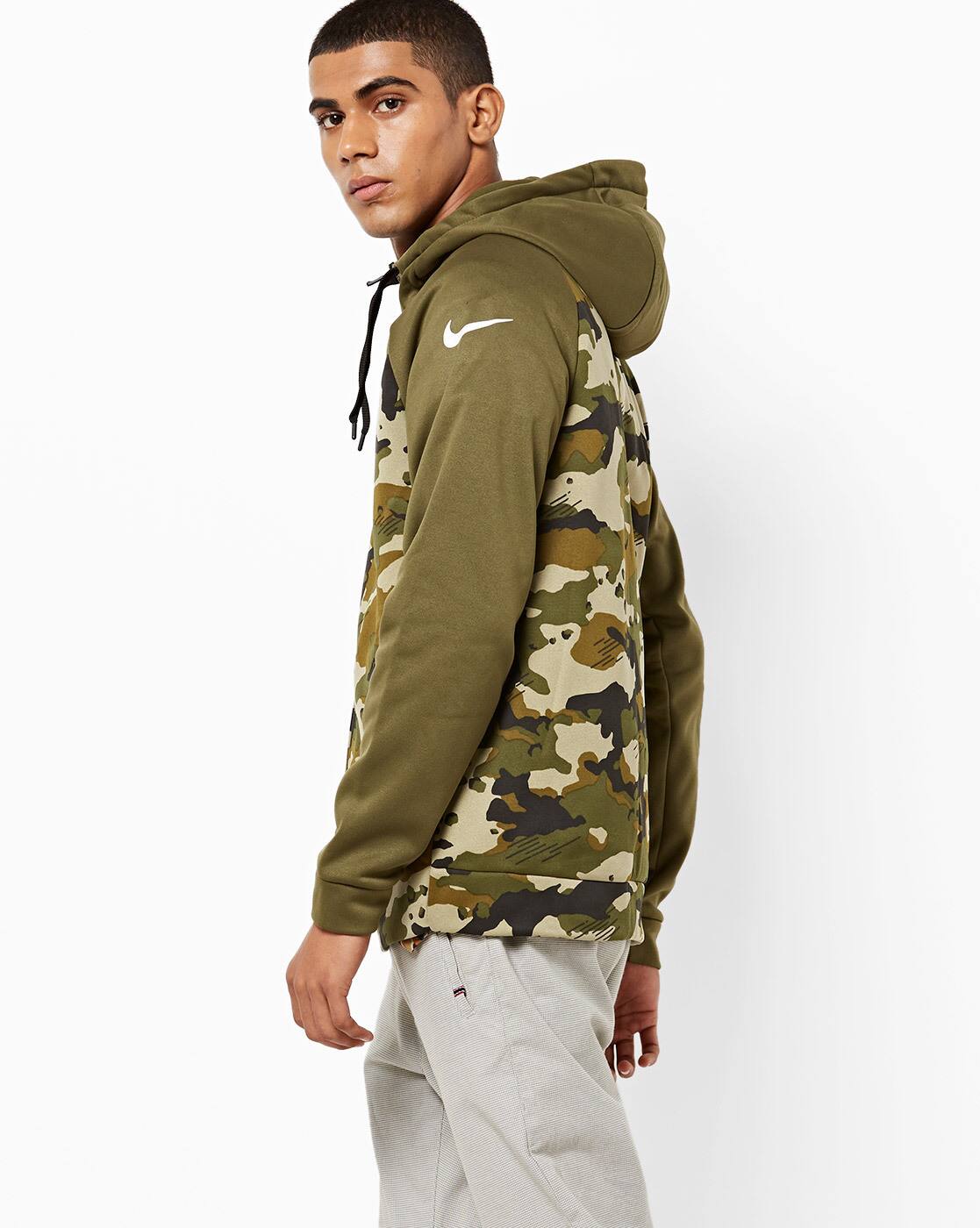 nike jacket olive green