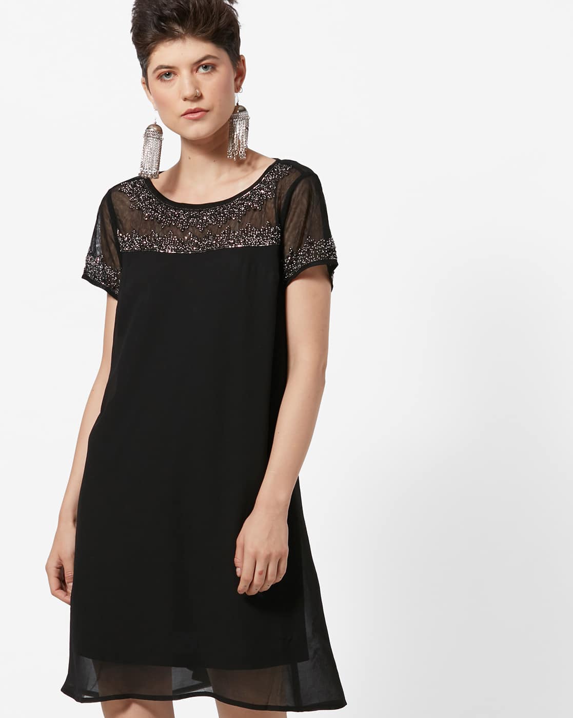 evening shift dress