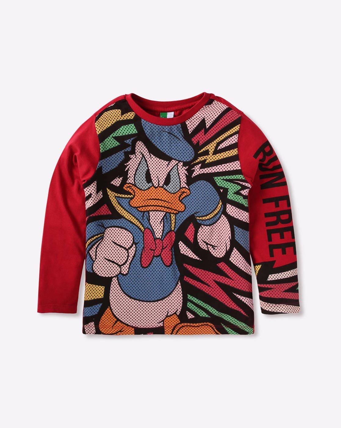 red donald duck sweater