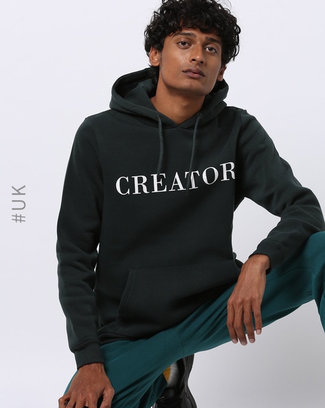 bottle green sweatshirt mens