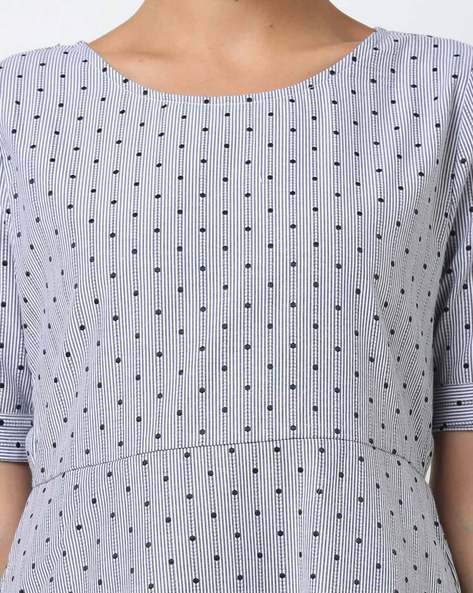 Polka-Dot Skater Dress view 3