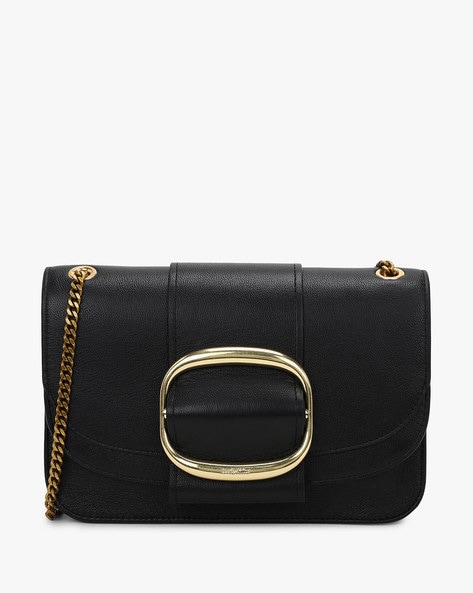 Chloé: Tan Small Marcie Saddle Bag | SSENSE