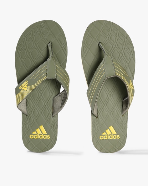 adidas mens khaki flip flops