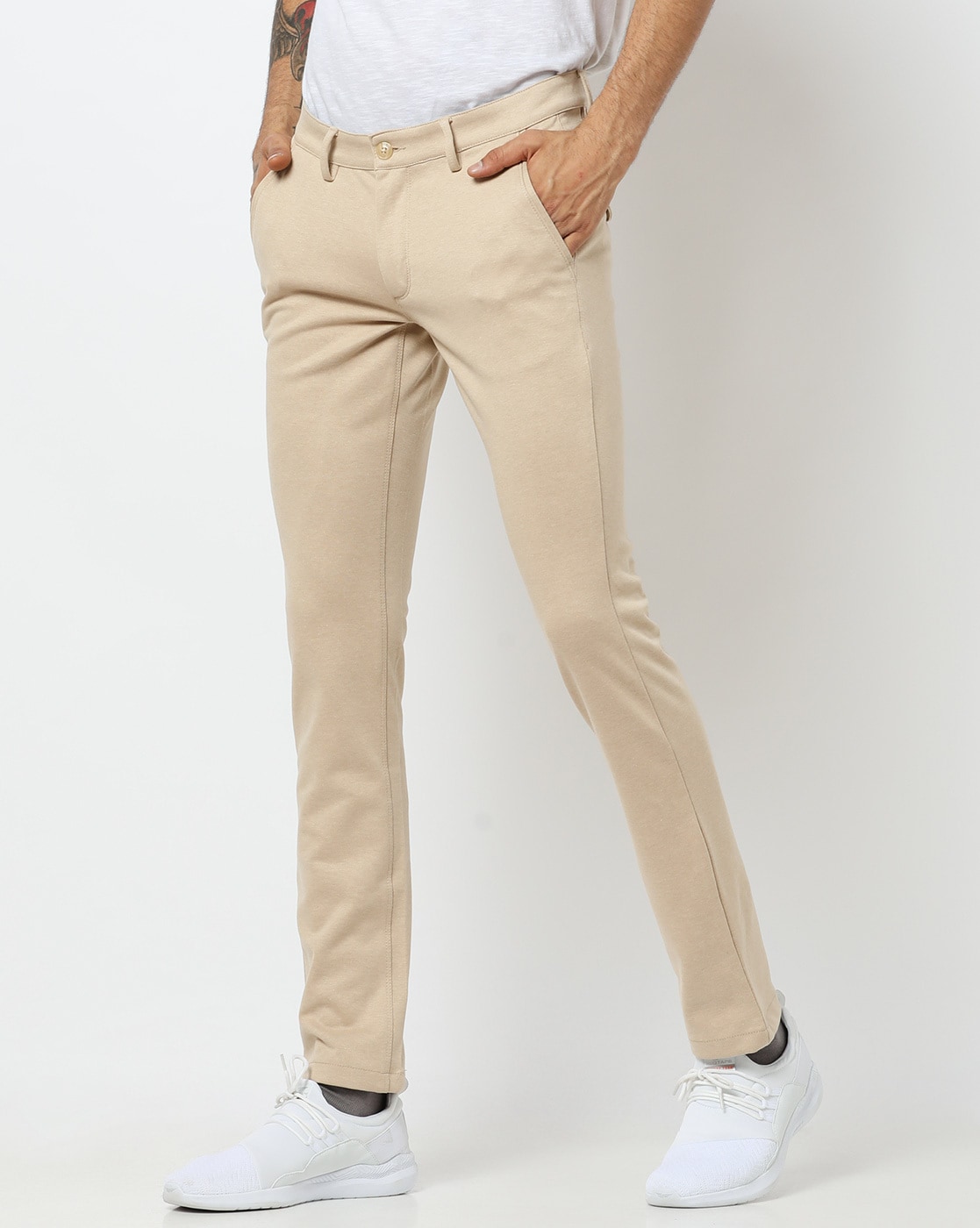 Super slim-fit tailored check pants - Men | Mango Man USA