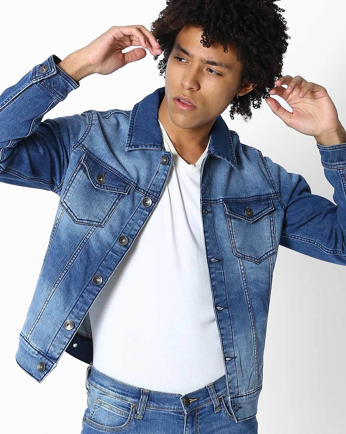 Top more than 62 faded denim jacket