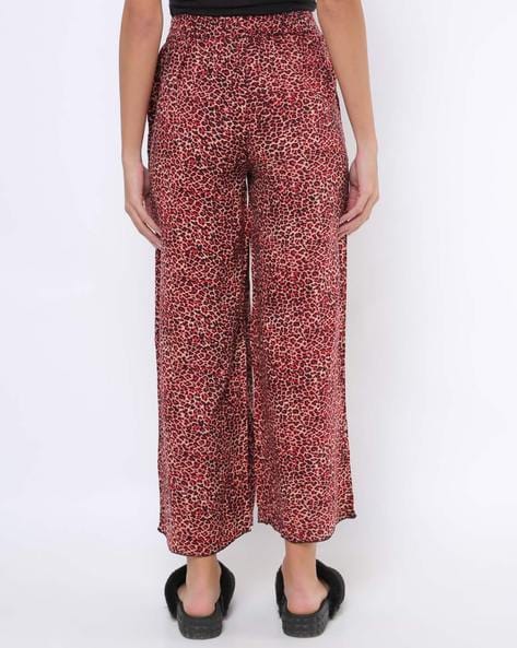 red leopard pants