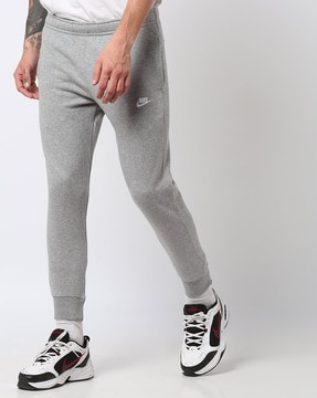 nike grey sweatpants with elastic ankles