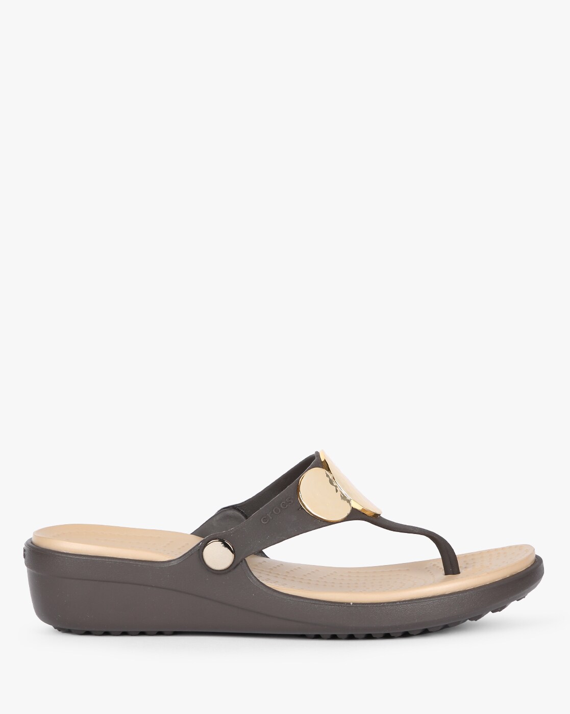 Buy Beige Brown Flat Sandals for Women by CROCS Online Ajio