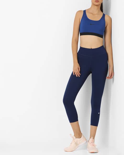 Navy Nike Leggings Mid-Rise Cropped Leggings