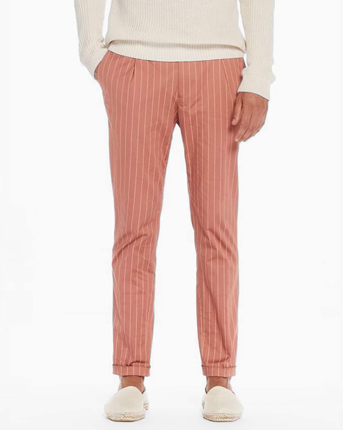 peach chinos mens
