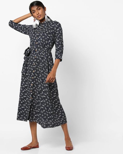 ajio midi dresses