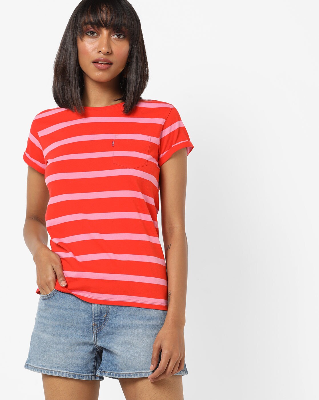 levis pocket t shirt women's