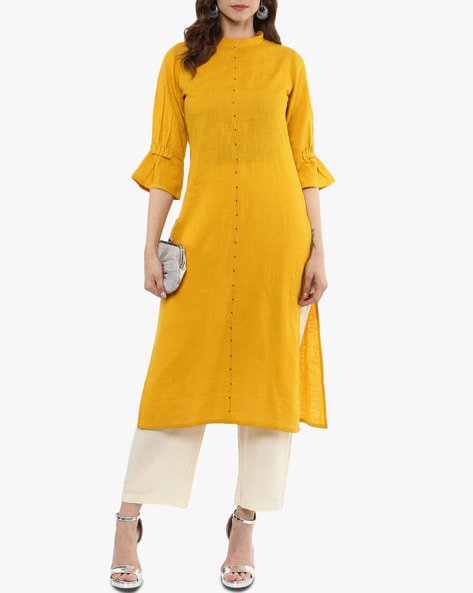 high neck kurti