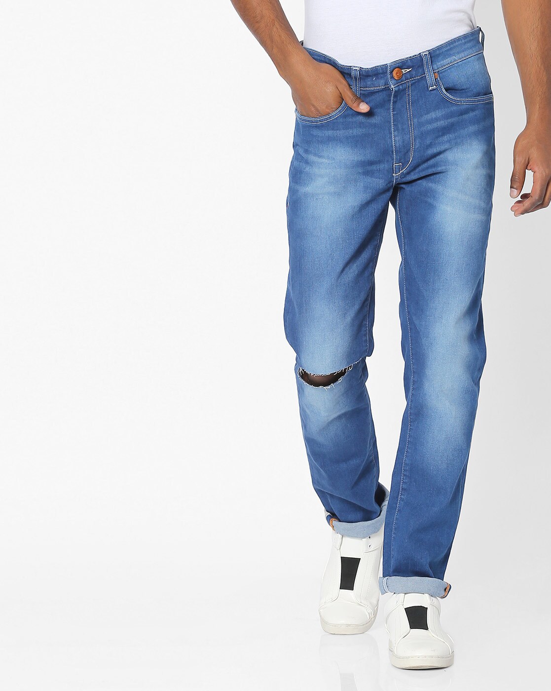 Buy Blue Trousers & Pants for Men by UNITED COLORS OF BENETTON