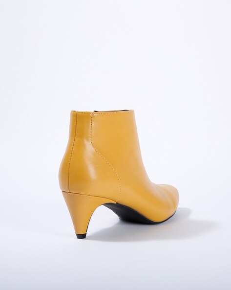 Mustard coloured shop ladies boots