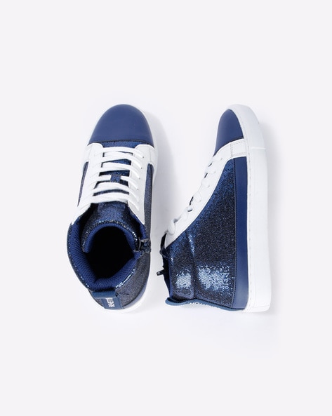 Buy Navy Blue Sneakers for Girls by 