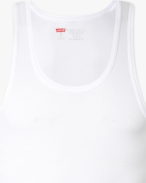 levis white vest