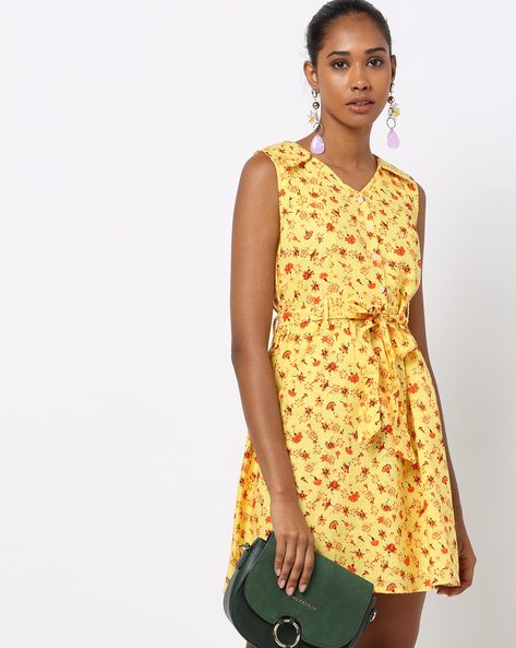 Buy Yellow Dresses for Women by MsFQ Online Ajio