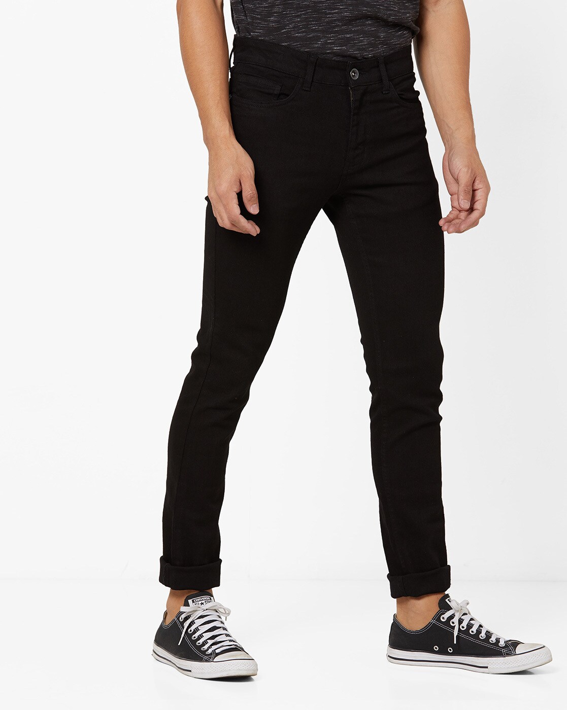 ajio black jeans