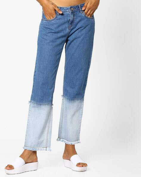 frayed bottom jeggings