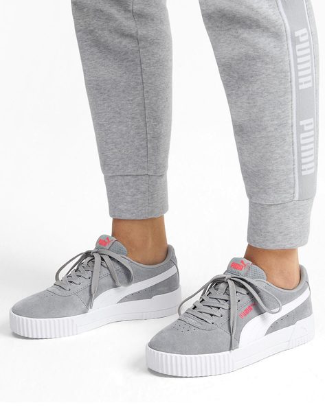 puma gray casual shoes