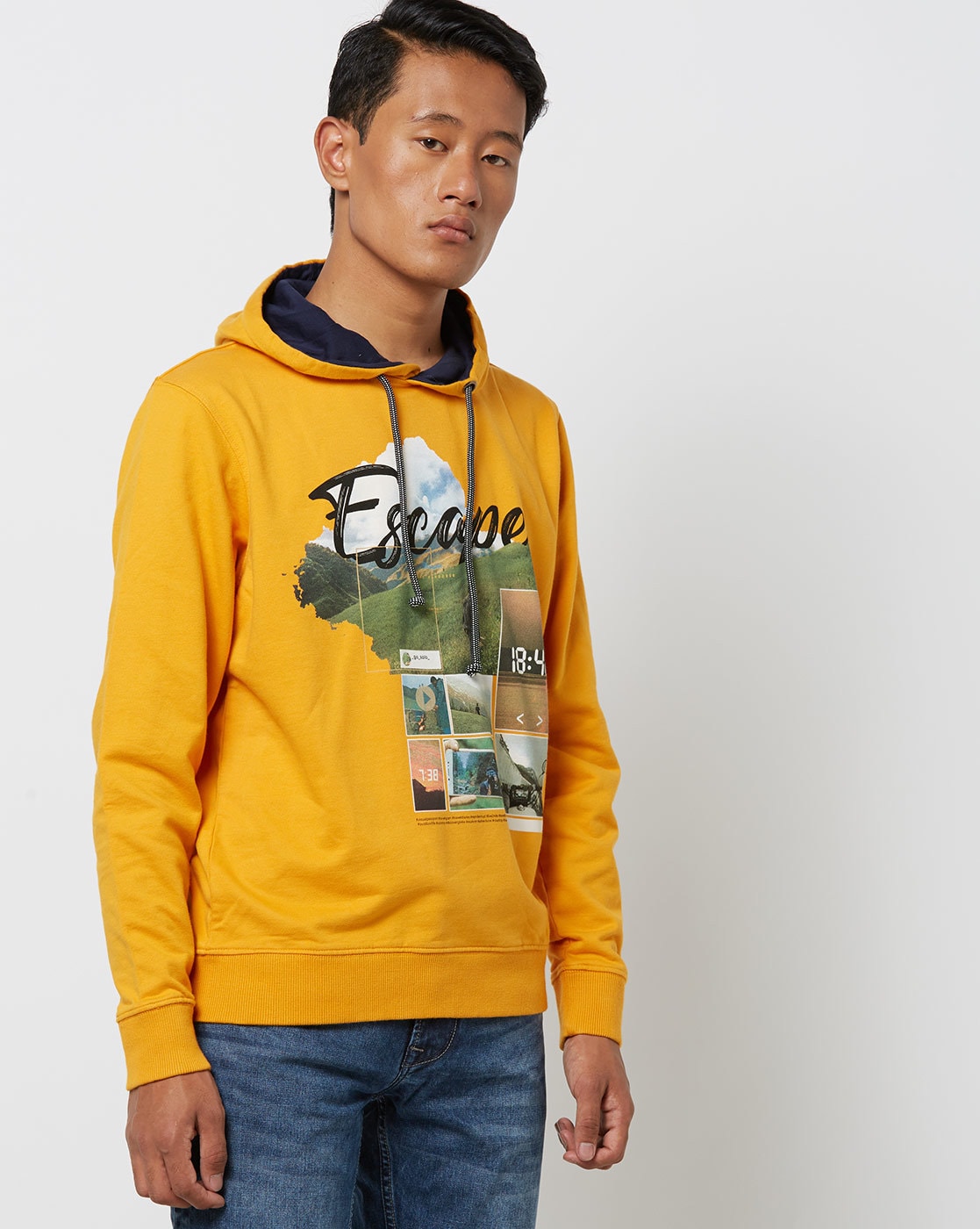 wrangler yellow sweatshirt