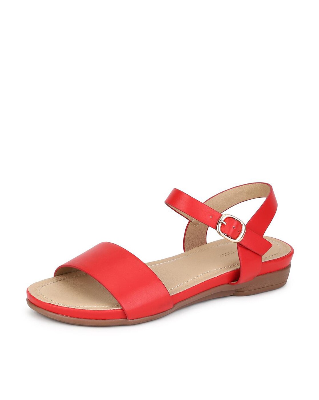 red van sandals