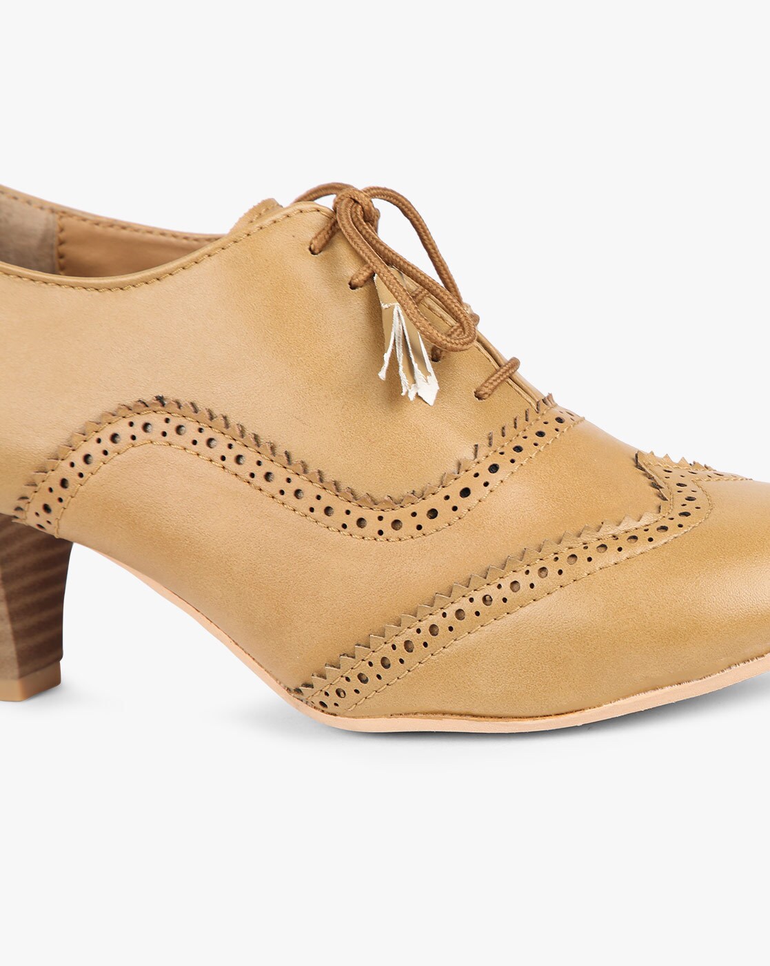 Chunky heel oxfords | Handmade by Women Artisans | Julia Bo - Julia Bo -  Women's Oxfords