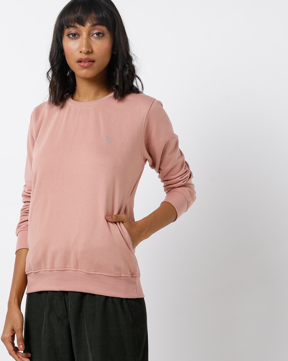 rose pink sweatshirt