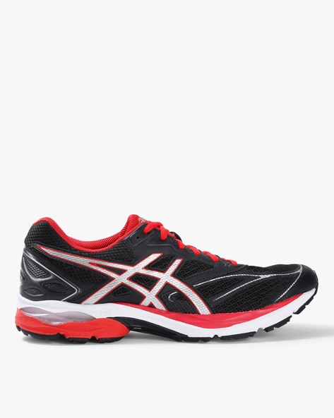 Asics panelled hotsell lace-up sports shoes