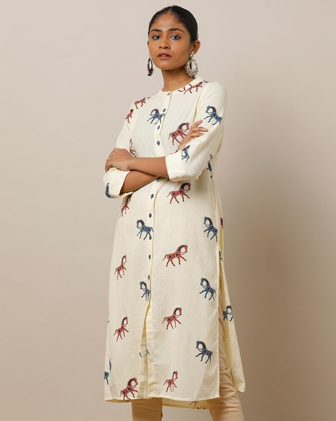 Buy Off White Kurtas for Women by PROJECT EVE Online | Ajio.com