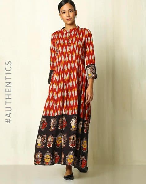 kalamkari long frocks online