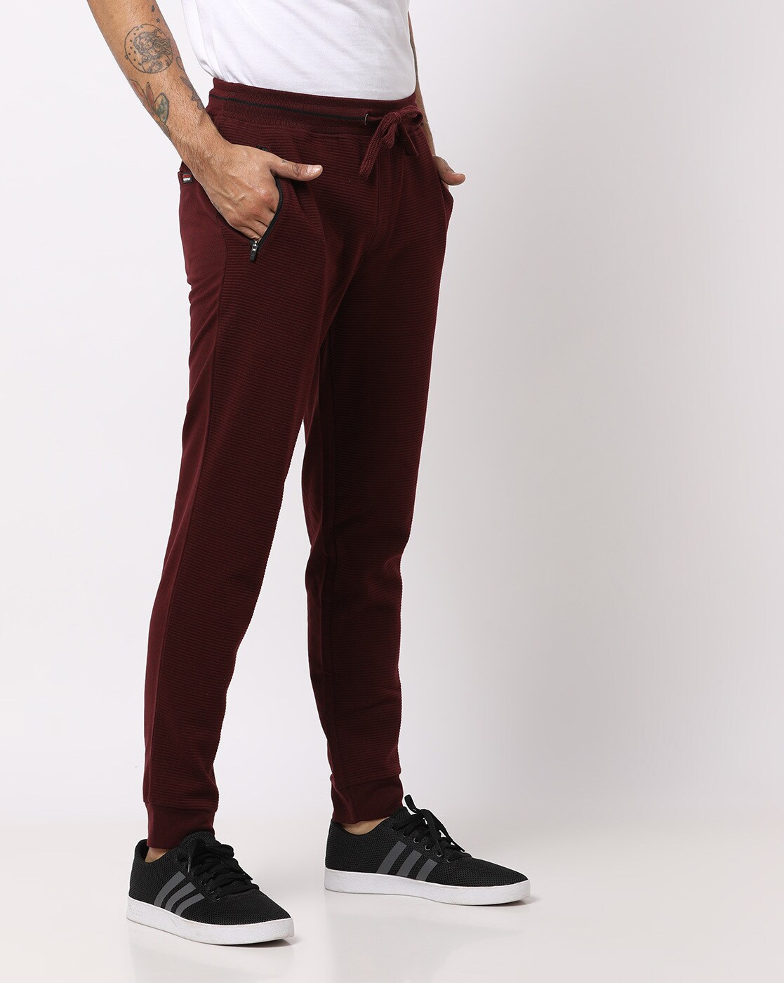 burgundy roots tracksuit