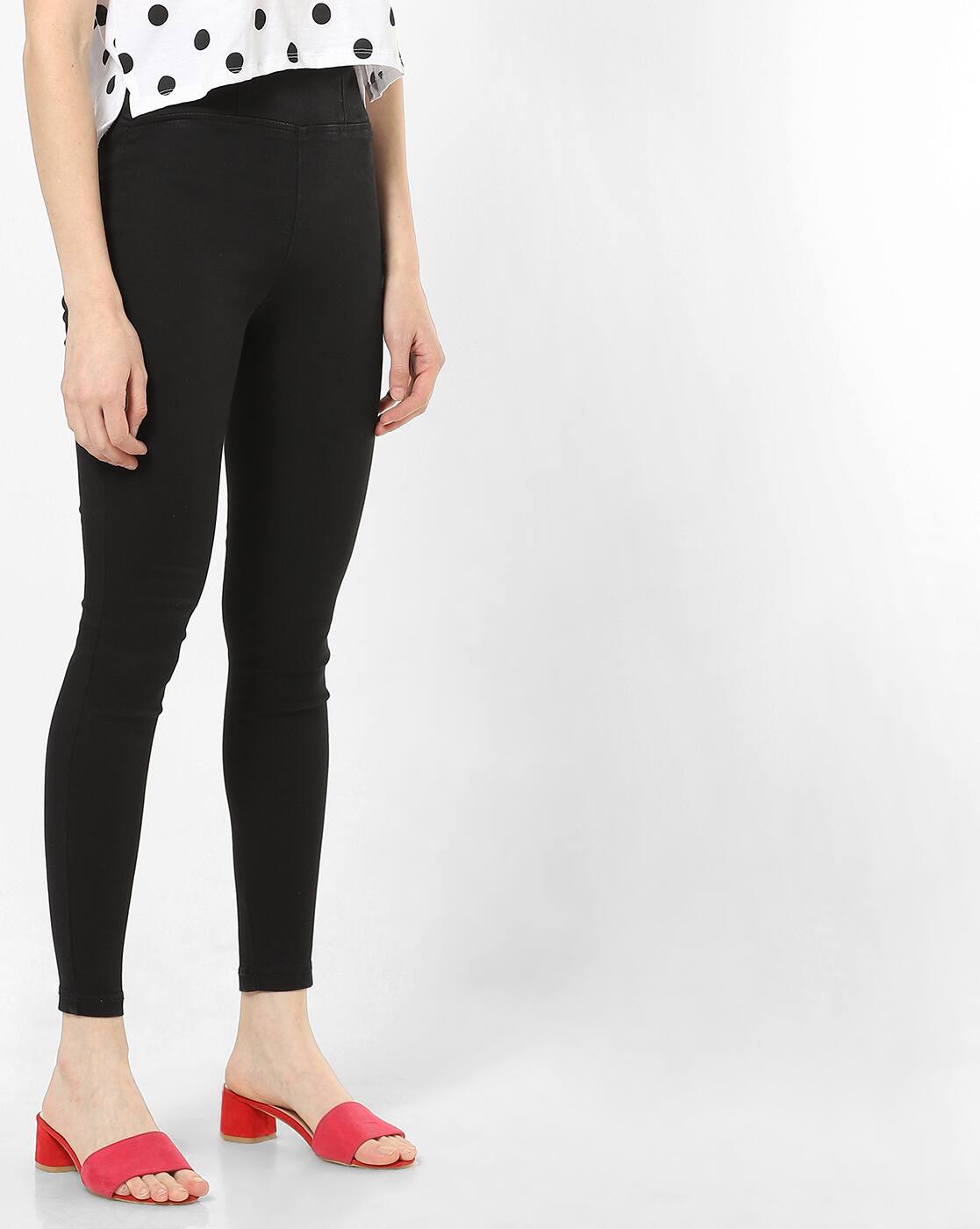 marks and spencer black jeggings