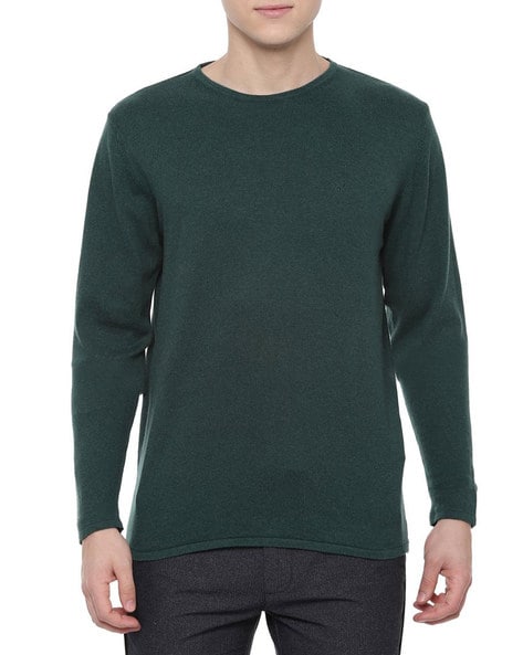 Textured Crew-Neck Pullover