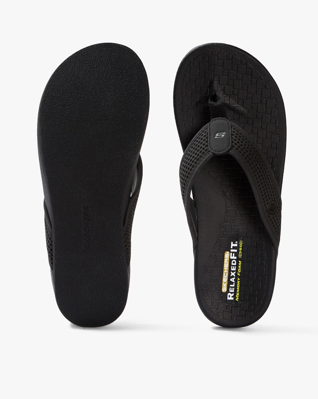 men's skechers relaxed fit memory foam 360 sandals