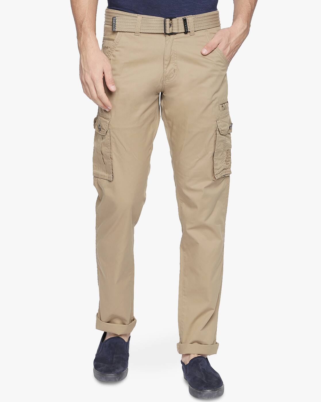 Buy Khaki Trousers \u0026 Pants for Men by 