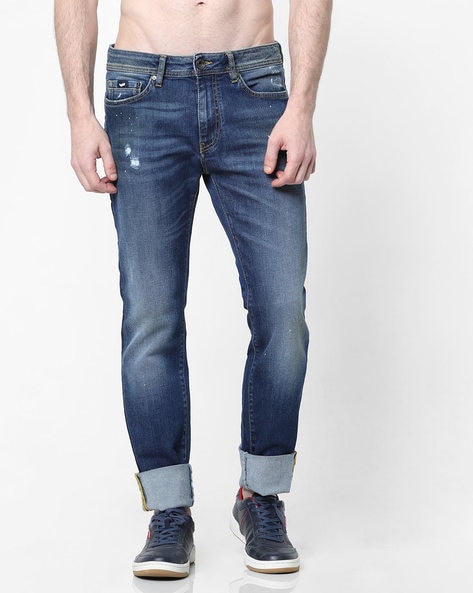 Gas Low-Rise Slim Fit Jeans