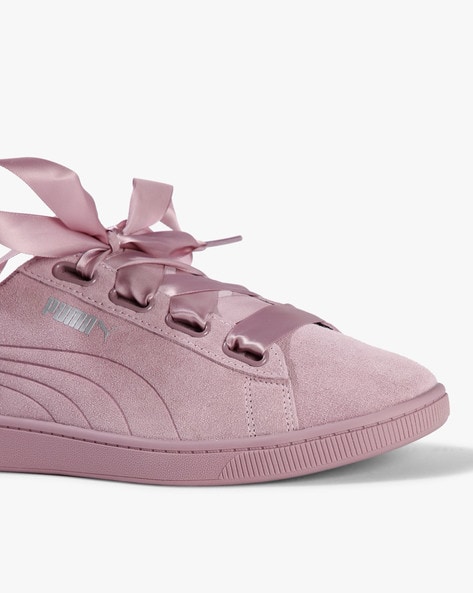 Puma purple outlet ribbon shoes