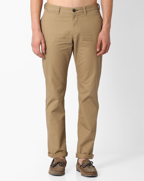 Buy Beige Trousers & Pants for Men by NETPLAY Online