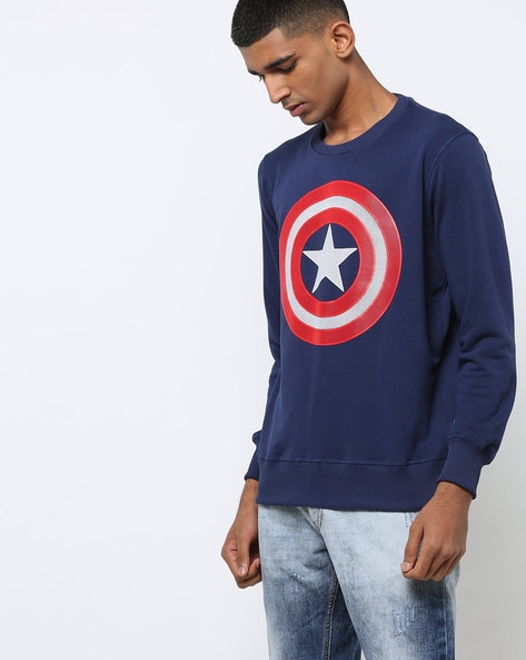 captain america sweatshirt mens