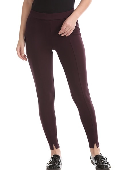 Panelled Pants with Elasticated Waist