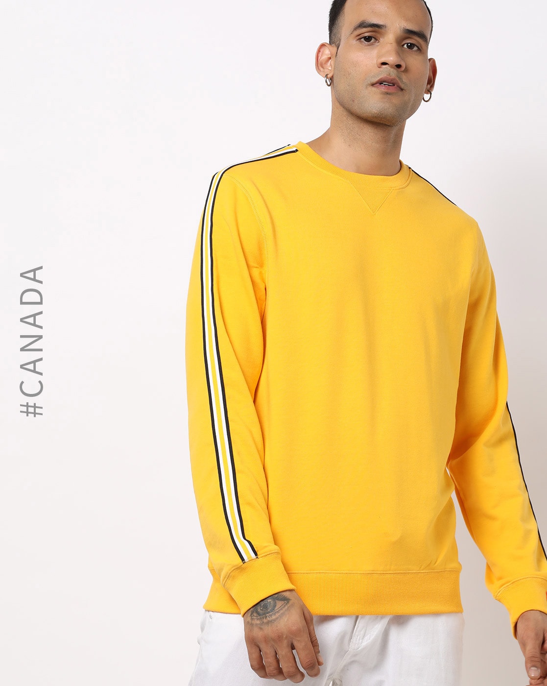 Honey yellow cheap crew neck