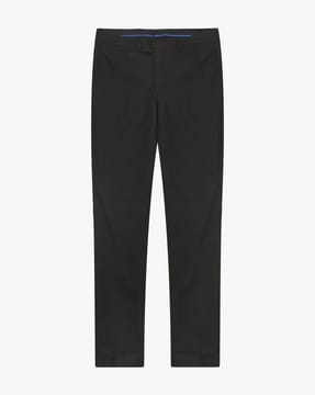 Buy Wills Classic By Wills Lifestyle Navy Blue Skinny Fit Semiformal  Trousers  Trousers for Men 882682  Myntra